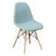 Настоящее фото товара Чехол Е01 на стул Eames, уплотненный, велюр серый, произведённого компанией ChiedoCover