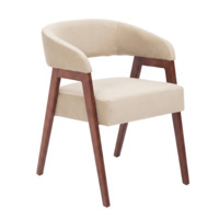 Настоящее фото товара Стул Рикко, велюр Коннект 01, ножки бук морилка старинный орех, произведённого компанией ChiedoCover