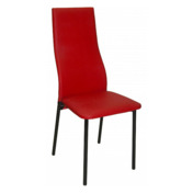 Фотография товара Стул Lima, ножки черные, красный от компании ChiedoCover.