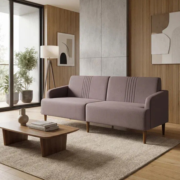 Диван Аномик, велюр, серо-коричневый Диван Аномик, велюр, серо-коричневый - фото 10