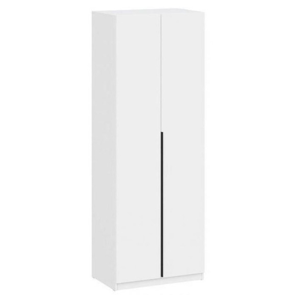 Шкаф Даиго двухстворчатый белый текстурный - фото 1