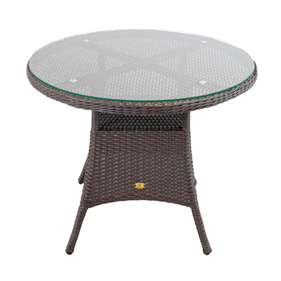 Стол Кепро Д940, шоколад металлик, ротанг - фото 1