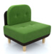 Кресло Рилто, зеленое