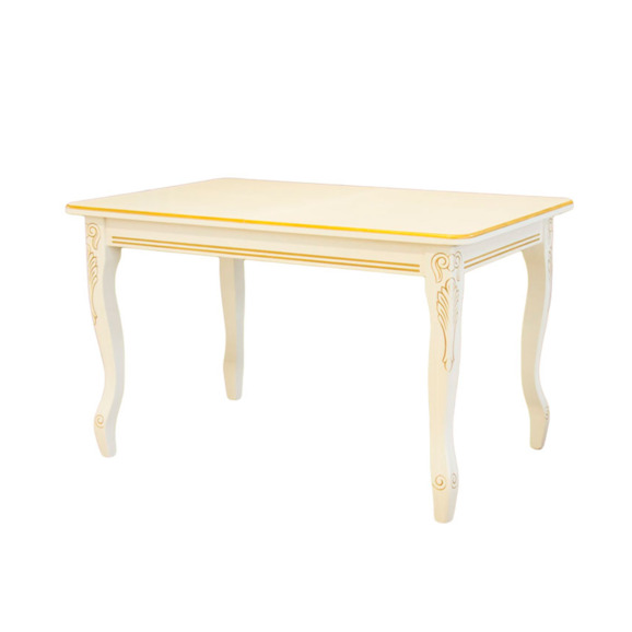 Стол раздвижной Клар, массив бука, молочный - фото 3