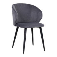 Настоящее фото товара Стул Марк, велюр Реми 83, ножки металл черные, произведённого компанией ChiedoCover