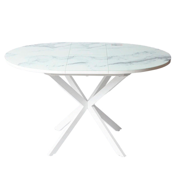 Обеденный стол Plot, белый, мрамор - фото 3