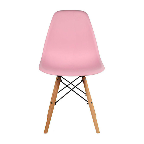 Стул пластиковый Eames, бук, розовый - фото 2