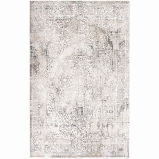 Турецкий ковер из эвкалиптового шелка SIRIUS, серый - фото 1
