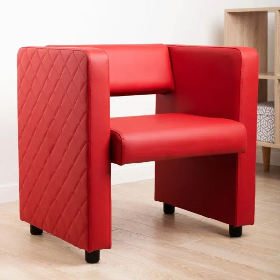 Кресло Тепал, экокожа, красный Кресло Тепал, экокожа, красный - фото 4