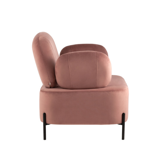 Кресло Кэнди велюр пыльно-розовый - фото 3