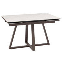 Настоящее фото товара Стол Керас столешница МДФ16/керамика Сarmen light grey, произведённого компанией ChiedoCover