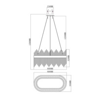 Светодиодный подвесной светильник V6070-PL Diadem