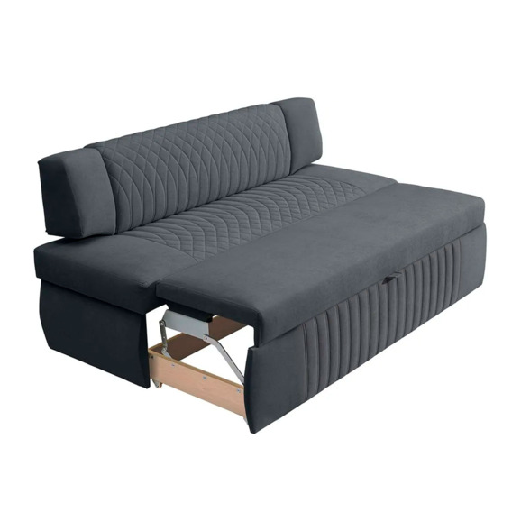 Диван для кухни Леонард 168, темно-серый - фото 4