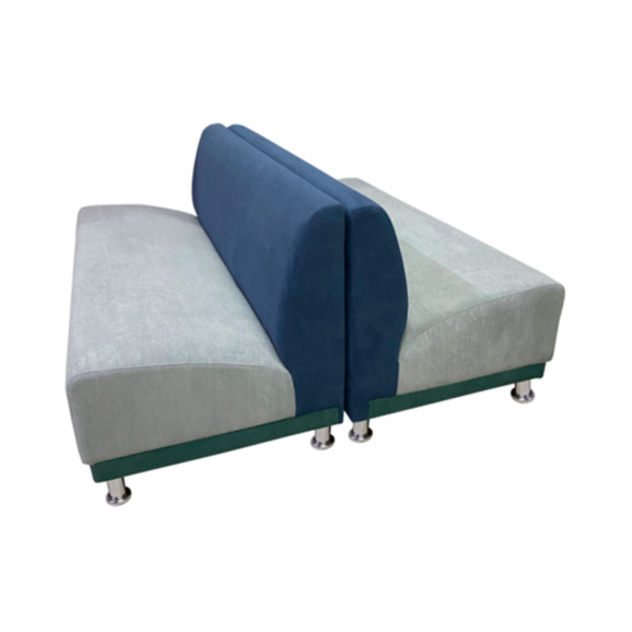 Комплект Блазз экстра шестиместный, велюр, сине-серая Комплект Блазз экстра шестиместный, велюр, сине-серая - фото 4