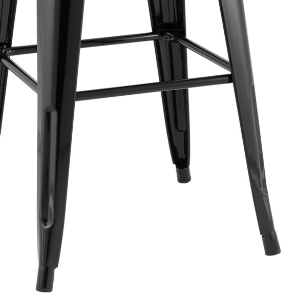 Стул барный TOLIX, черный, глянцевый KD - фото 5