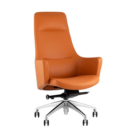 Кресло руководителя TopChairs Ferris, коричневое - фото 1