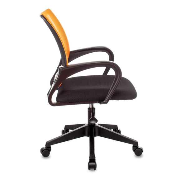 Кресло офисное TopChairs ST-Basic сетка/ткань оранжевый - фото 2