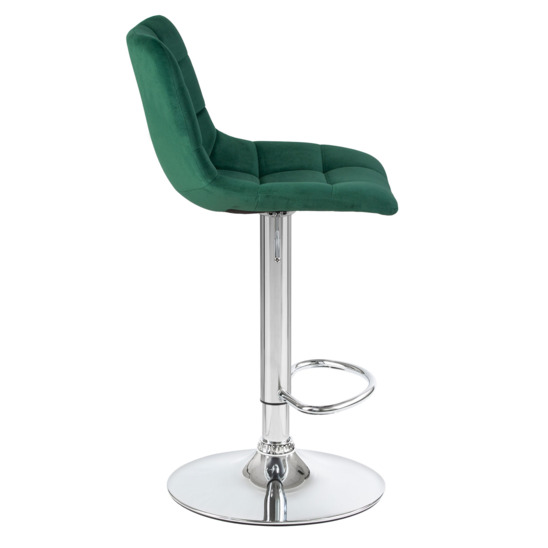 Барный стул Гардур, велюр зеленый - фото 2