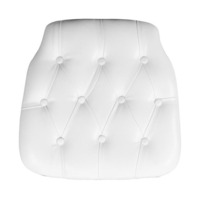 Настоящее фото товара Подушка для стула Кьявари, Винил белая, произведённого компанией ChiedoCover