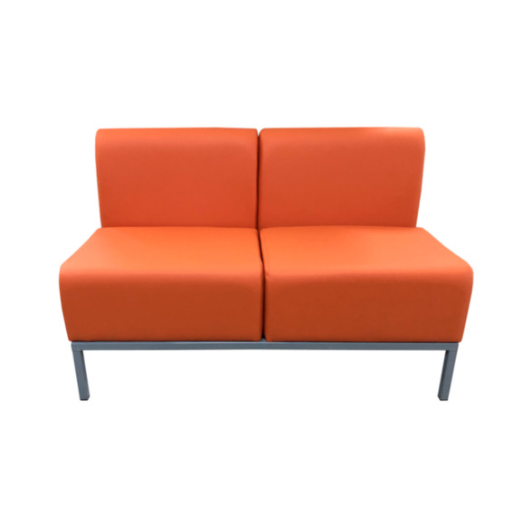 Диван Компакт двухместный, оранжевый - фото 2
