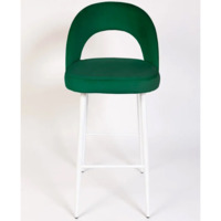 Фотография товара Стул Пиннате, барный, зеленый, белый, велюр от компании ChiedoCover.