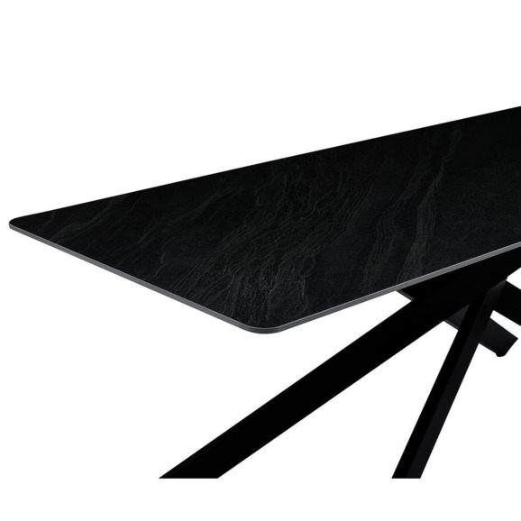 Стол обеденный Austrilia Sand Black 200*80*76, керамика , металл, черный - фото 6