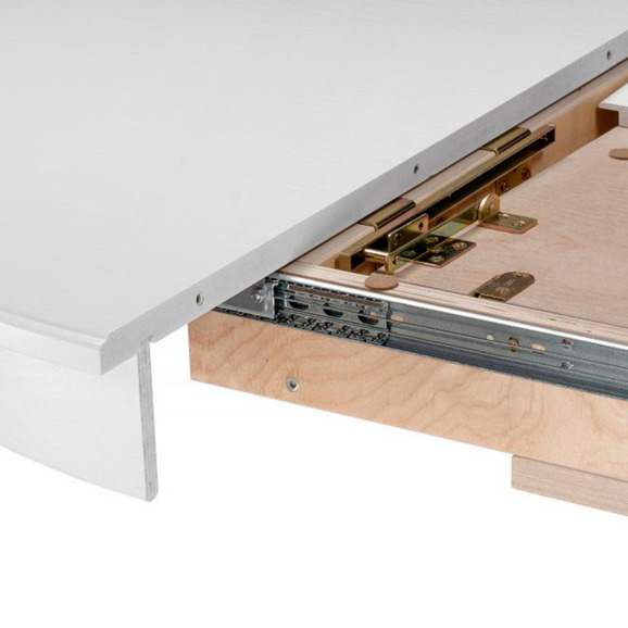 Деревянный стол Орден 100(140)х100х76 белый - фото 6