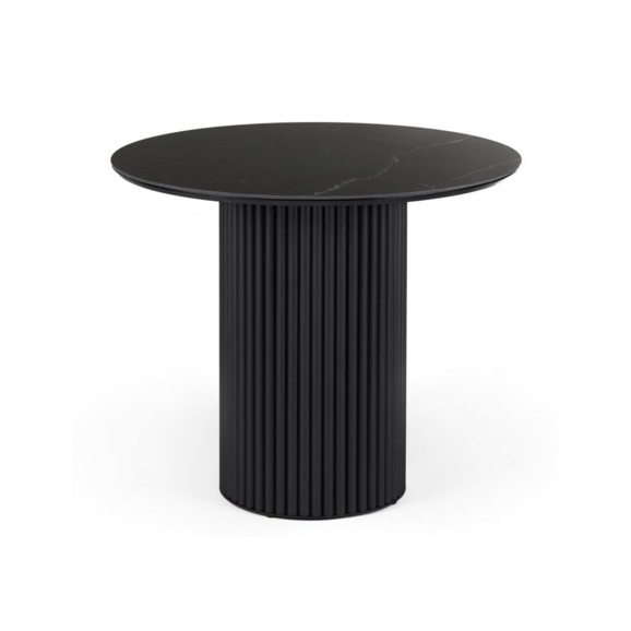 Керамический стол Барел 90 shakespeare black / черный Керамический стол Барел 90 shakespeare black / черный - фото 1