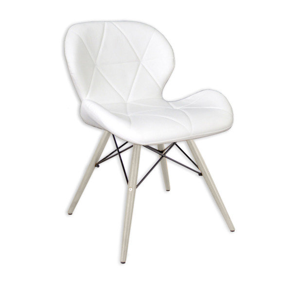 Стул Eames DSW DEEP, белые ножки - фото 1