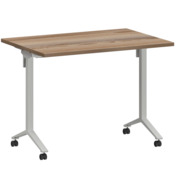 Фотография товара Стол мобильный складной дуб сафари, белый, 25 мм, 100*70 от компании ChiedoCover.