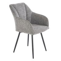 Фотография Стул кухонный Omen, серый, черный от производителя ChiedoCover, картинка продукции, реальное фото товара Настоящее фото товара Стул кухонный Omen, серый, черный, произведённого компанией ChiedoCover