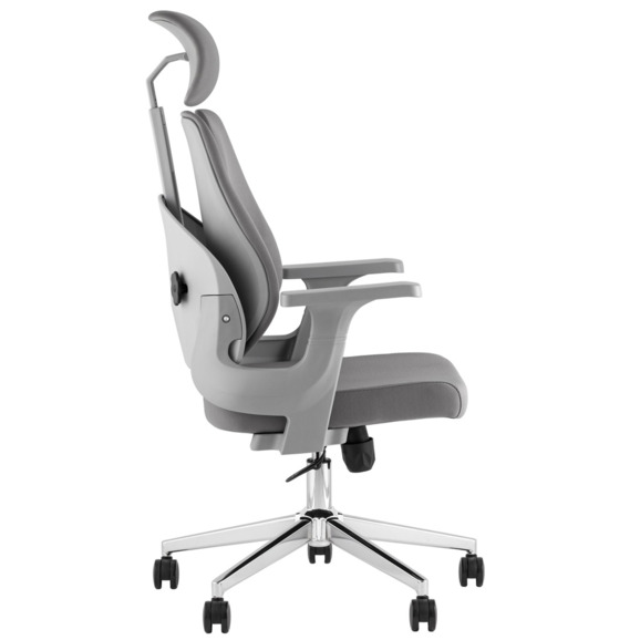 Кресло офисное TopChairs Kineo, серый - фото 3