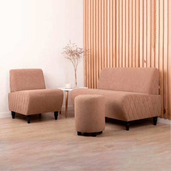 Пуф Тепал, велюр, светло-коричневый - фото 6