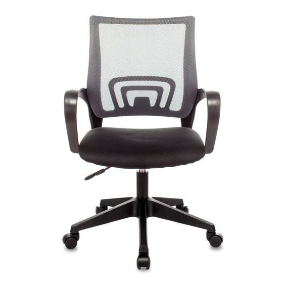Кресло офисное TopChairs ST-Basic сетка/ткань темно-серый - фото 2
