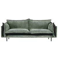 Фотография Диван Barcelona 2-местный, светло-зеленый, черный Фотография товара Диван Barcelona 2-местный, светло-зеленый, черный от компании ChiedoCover.