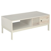 Настоящее фото товара Стол журнальный Dome, дуб альпийский, белый, произведённого компанией ChiedoCover