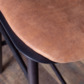 Реальное изображение товара 2 Стул барный Такер со встроенной подушкой, замша Belgium 7003, морилка черная производства ChiedoCover 