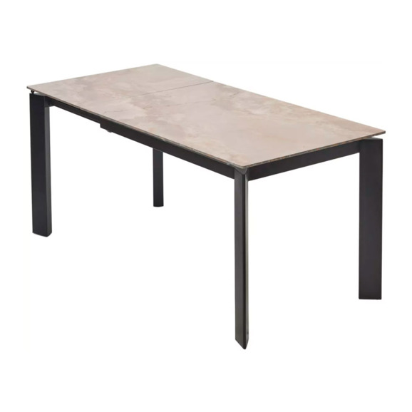 Стол corner 120, gloss amber jade solid ceramic, black - фото 2