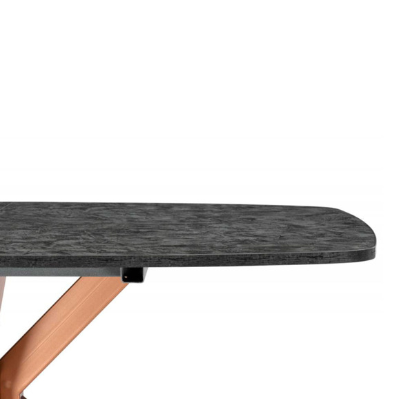 Кортез 116(160)x77 раздвижной малави / медь - фото 6