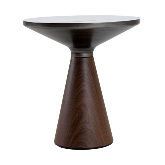 Столик журнальный Fis mid, белый, орех - фото 2