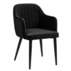 Стул Тюльпан, велюр Эвита 27, ножки металл черные