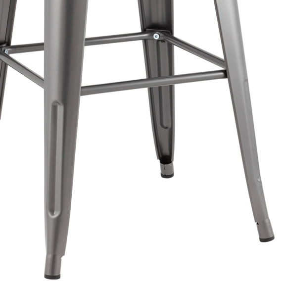 Стул барный TOLIX, серебристый, матовый KD - фото 5