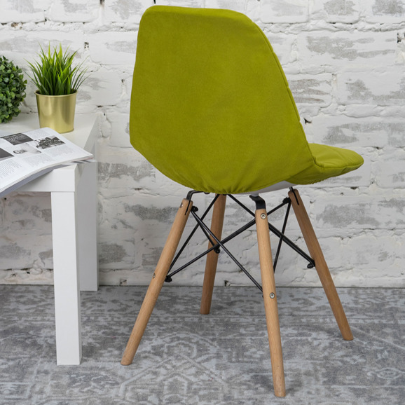 Чехол Е06 на стул Eames, фисташковый - фото 8