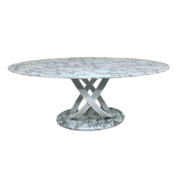 Фотография товара Стол обеденный Galla, белый мрамор от компании ChiedoCover.