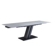 Фотография товара Стол Гармония, серая керамика, черный от компании ChiedoCover.