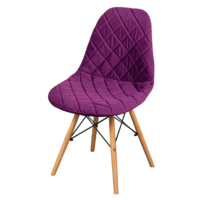 Настоящее фото товара Чехол Е06 на стул Eames, фиолетовый, произведённого компанией ChiedoCover