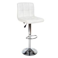 Настоящее фото товара Барный стул Paskal, белая экокожа, произведённого компанией ChiedoCover