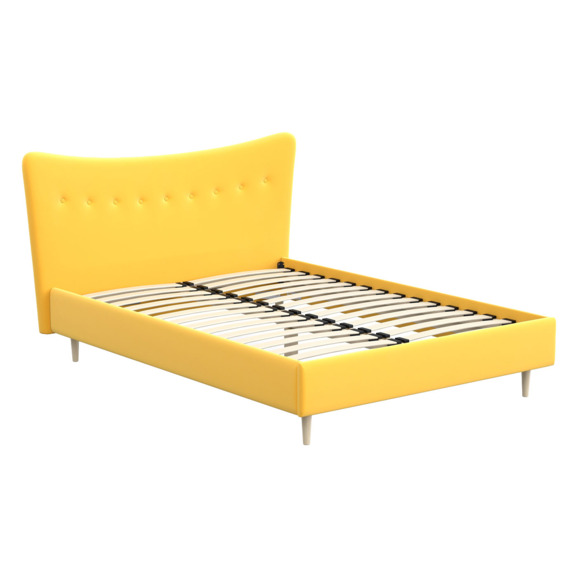 Кровать Финна, Velvet Yellow - фото 1