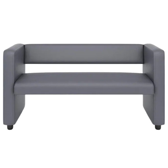 Диван Тепал, экокожа, серый - фото 2