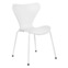 Фотография Стул Seven белый с белыми ножками от производителя ChiedoCover, картинка продукции, реальное фото товара Настоящее фото товара Стул Seven белый с белыми ножками, произведённого компанией ChiedoCover